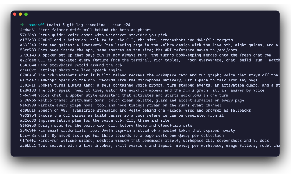 git log